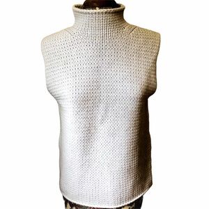 Willi Smith Sz M Sleeveless Sweater 70% Lambswool